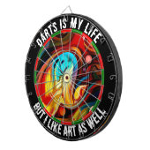 Aangepaste tekentartboard dartbord (Voorkant Rechts)