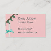 Aangepaste tekenvertakkingen voor de boog van Mint Visitekaartje (Achterkant)