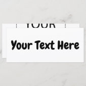 Aangepaste tekst (Voorkant / Achterkant)