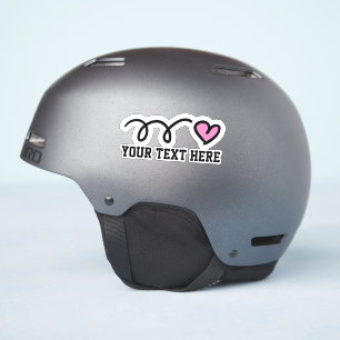Aangepaste tekst aangepast schattig roze vinyl sticker