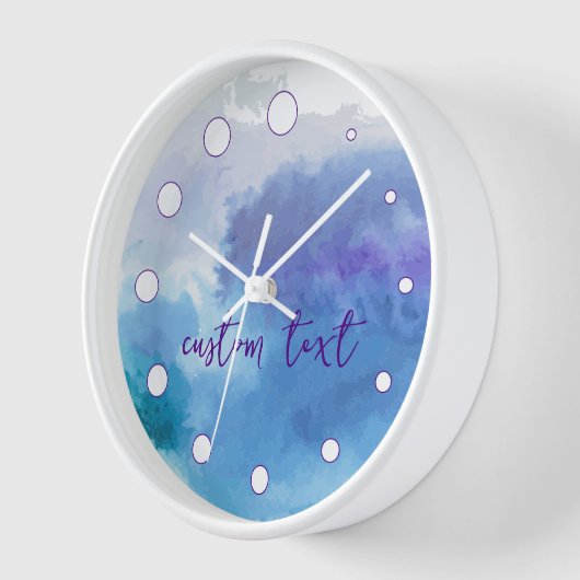 Aangepaste tekst Aangepaste klok met Stippen (Hoek)