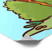 Aangepaste tekst Aarde met dieren Poster (Hoek)