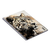 AANGEPASTE TEKST: Abstract Leopard Notitieboek Jou (Rechterzijde)