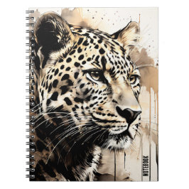 AANGEPASTE TEKST: Abstract Leopard Notitieboek Jou