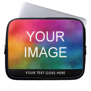 Aangepaste tekst Afbeelding Design Kleur Elegante Laptop Sleeve