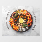 Aangepaste tekst Afdrukhout Raamsticker (Vel)