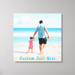 Aangepaste tekst afdrukken op uw fotocanvas