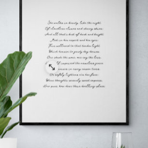 Aangepaste tekst afdrukken, Song Lyrics Art Poster