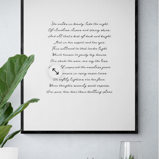 Aangepaste tekst afdrukken, Song Lyrics Art Poster