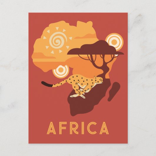 Aangepaste tekst Afrika Briefkaart (Voorkant)