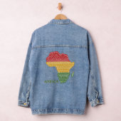Aangepaste tekst Afrika Denim Jacket (Hangar)