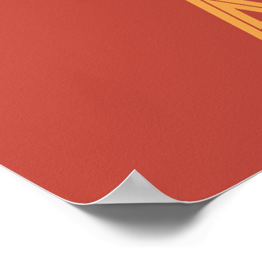 Aangepaste tekst Afrika Poster (Hoek)