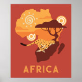 Aangepaste tekst Afrika Poster (Voorkant)