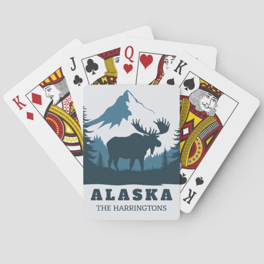 Aangepaste tekst ALASKA Pokerkaarten (Achterkant)