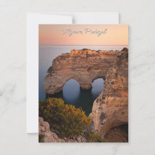 Aangepaste tekst Algarve, Portugal Briefkaart