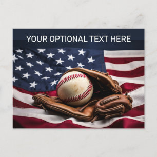 Aangepaste tekst American Baseball Briefkaart