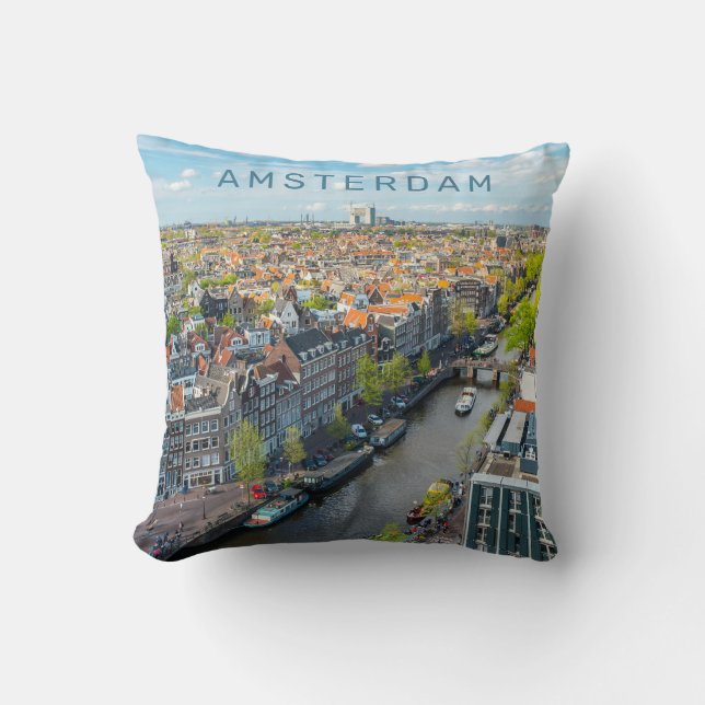 Aangepaste tekst Amsterdam Kussen (Voorkant)