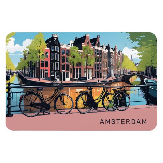 Aangepaste tekst Amsterdam Magneet (Horizontaal)