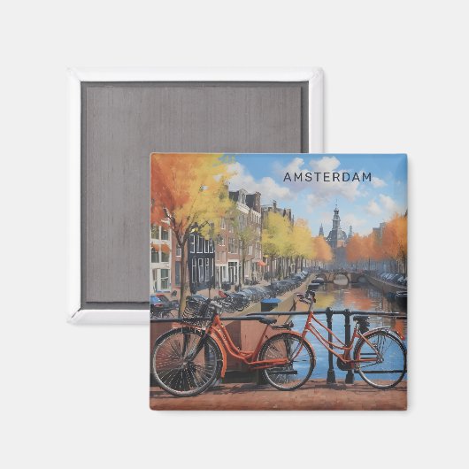 Aangepaste tekst Amsterdam Magneet (Voorkant / Achterkant)