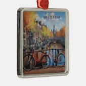 Aangepaste tekst Amsterdam Metalen Ornament (Rechts)
