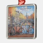 Aangepaste tekst Amsterdam Metalen Ornament (Links)