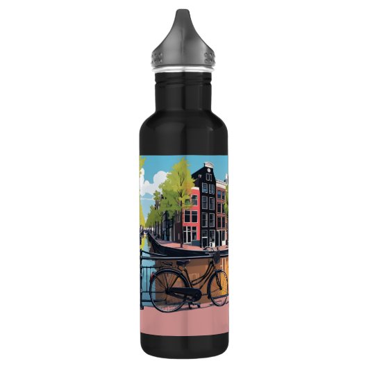 Aangepaste tekst Amsterdam Waterfles (Links)