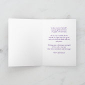 Aangepaste tekst  Angel Christmas Kaart (Binnen)