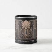 Aangepaste tekst Art Deco Mok (Midden)