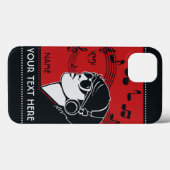 Aangepaste tekst Art Deco Music-hoesjes Case-Mate iPhone Case (Achterkant (horizontaal))