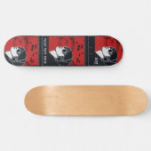 Aangepaste tekst Art Deco Music-skateboards Skateboard (Horizontaal)