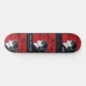 Aangepaste tekst Art Deco Music-skateboards Skateboard (Horizontaal)