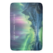 Aangepaste tekst Aurora Borealis Badmat (Voorkant Verticaal)