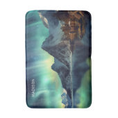 Aangepaste tekst Aurora Borealis Badmat (Voorkant Verticaal)