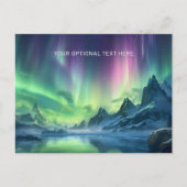 Aangepaste tekst Aurora Borealis Briefkaart (Voorkant)