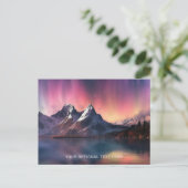 Aangepaste tekst Aurora Borealis Briefkaart (Staand voorkant)