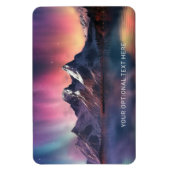 Aangepaste tekst Aurora Borealis Magneet (Verticaal)