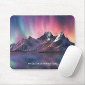 Aangepaste tekst Aurora Borealis Muismat (Met muis)