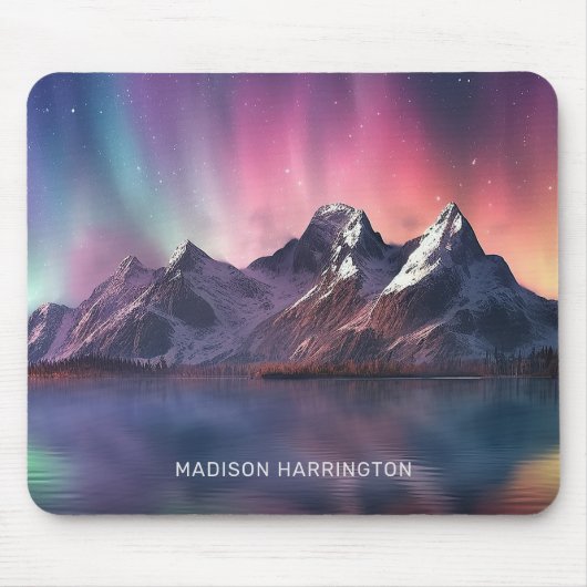 Aangepaste tekst Aurora Borealis Muismat (Voorkant)