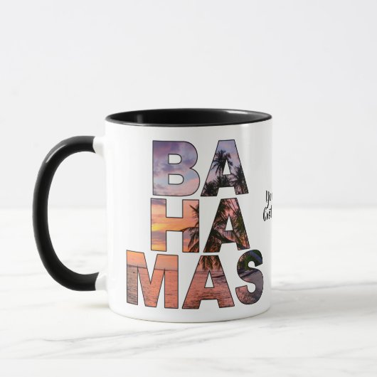 Aangepaste tekst BAHAMAS mokken (Links)