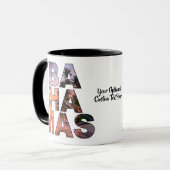Aangepaste tekst BAHAMAS mokken (Voorkant links)