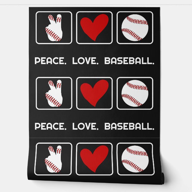 Aangepaste tekst Baseball Behang (Afrollen)