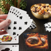 Aangepaste tekst Baseball on Fire Pokerkaarten (Insitu)
