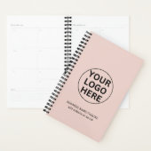 Aangepaste tekst & Bedrijf Logo Promotionele Blush Planner (Display)