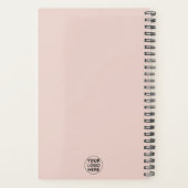 Aangepaste tekst & Bedrijf Logo Promotionele Blush Planner (Achterkant)