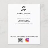 Aangepaste tekst bedrijfs-logo-instagram flyer (Voorkant)