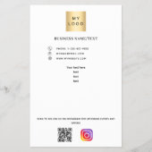 Aangepaste tekst bedrijfs-logo-instagram flyer (Voorkant)