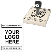 Aangepaste tekst Bedrijfs Logo Rubber Stempel (Gestempeld)