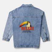 Aangepaste tekst BELIZE Toucan Denim Jacket (Achterkant)