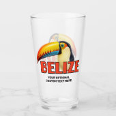 Aangepaste tekst BELIZE Toucan Glas (Voorkant)