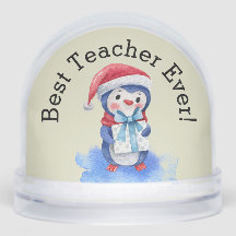 Aangepaste tekst, beste leraar Waterverf Blue Peng